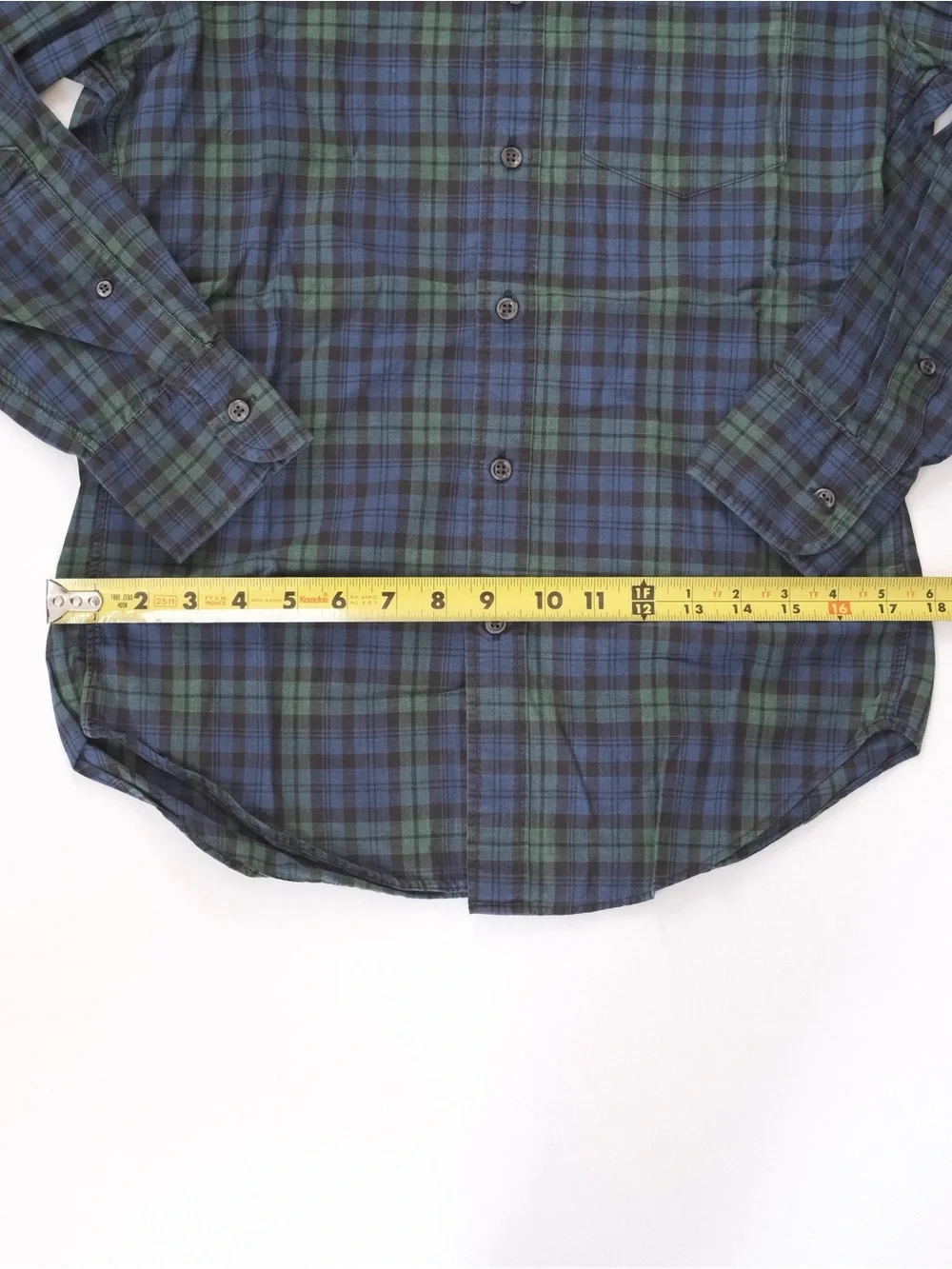 JCrew Green Blue Checkered Shirt - Size Extra Small